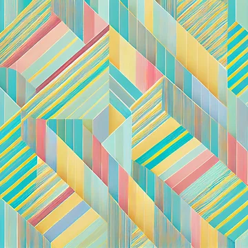 Artwork thumbnail, Pastel Line Pattern Digital Painting by CodeAndColors