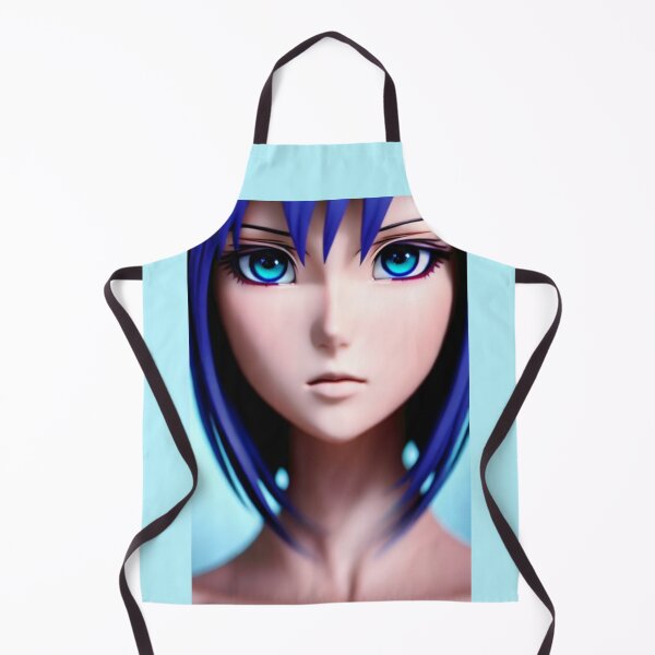 Item preview, Anime girl portrait with piercing blue eyes designed and sold by Savage-ts.