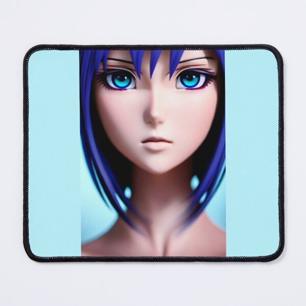 Item preview, Anime girl portrait with piercing blue eyes designed and sold by Savage-ts.
