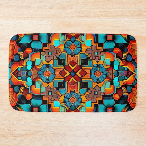 Item preview, Mosiac Vibrant Bold Transitional Pattern Digital Painting designed and sold by CodeAndColors.