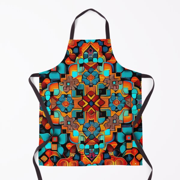 Aperçu de l'œuvre Mosiac Vibrant Bold Transitional Pattern Digital Painting créée et vendue par CodeAndColors.