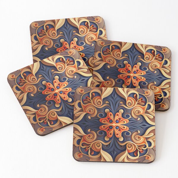 Item preview, Grand Flowing New Traditional Pattern Digital Painting designed and sold by CodeAndColors.