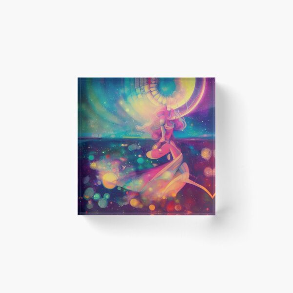 Item preview, Polar lights, astrophotography, Feininger style designed and sold by ValleyDream.