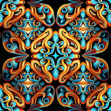 Imagen de la obra Brilliant Coarse Eclectic Pattern Digital Painting de CodeAndColors