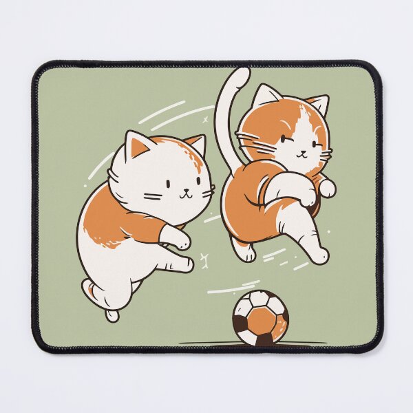 Item preview, Cats Playing Football - 02 designed and sold by YoobiArt.