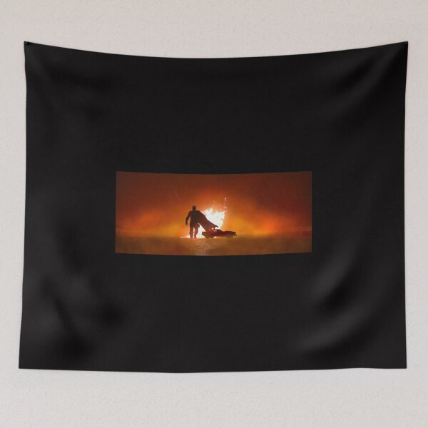 Item preview, Superhero and car on fire designed and sold by SandroDi.