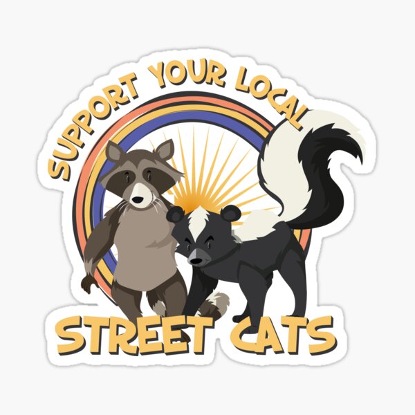 Adopt Me, Support Your Local Street Cat Sticker for Sale by