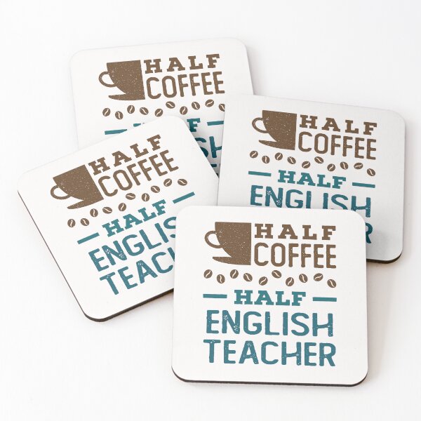 Item preview, Half Coffee Half English Teacher Language Arts designed and sold by jaygo.