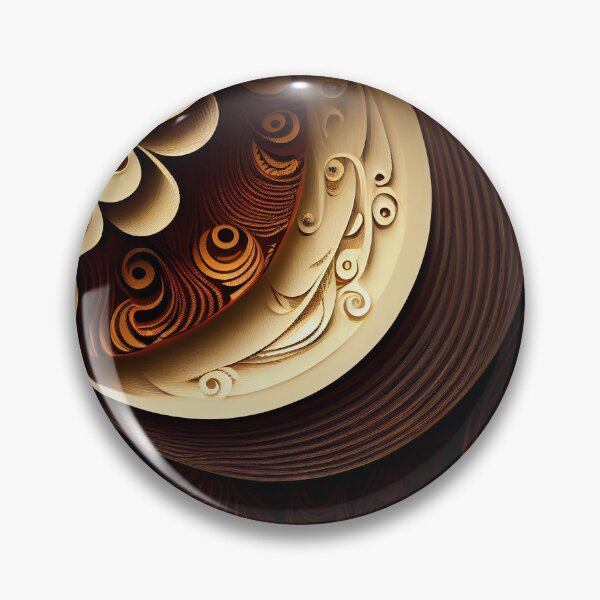 Artikelvorschau, Brown Abstract Asian Pattern Digital Painting entworfen und verkauft von CodeAndColors.