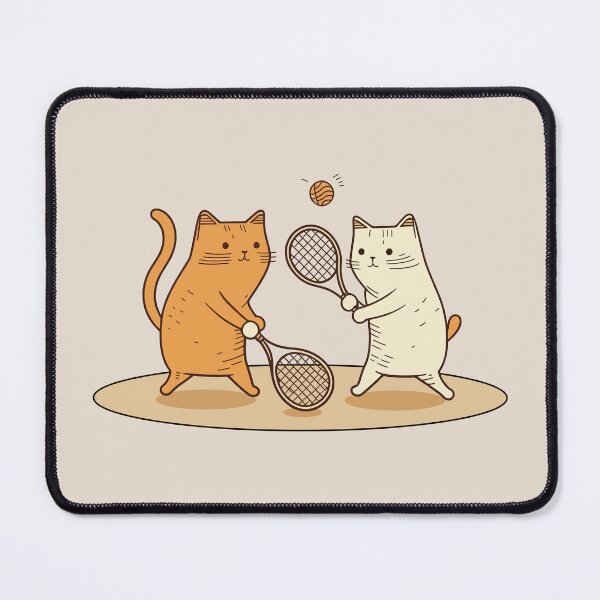 Item preview, Cats Playing Tennis designed and sold by YoobiArt.