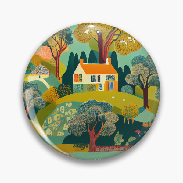 Item preview, Light Vibrant English Countryside Chic Pattern Digital Painting designed and sold by CodeAndColors.