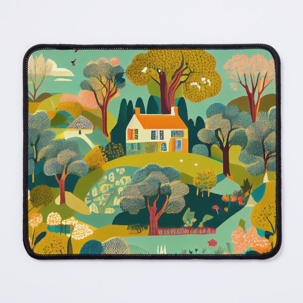 Item preview, Light Vibrant English Countryside Chic Pattern Digital Painting designed and sold by CodeAndColors.