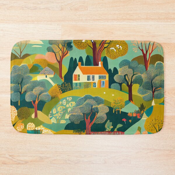 Item preview, Light Vibrant English Countryside Chic Pattern Digital Painting designed and sold by CodeAndColors.