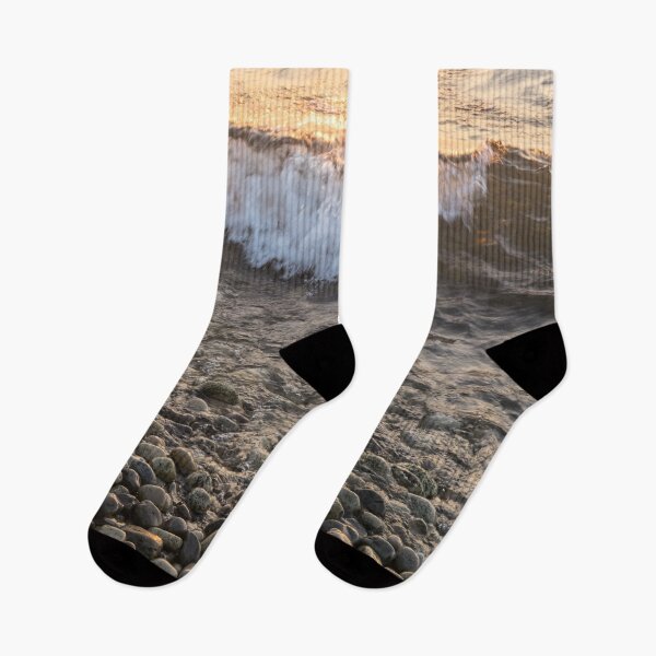 Item preview, Slow Motion Surf - Backlit Wave and Polished Pebbles designed and sold by Georgia Mizuleva.