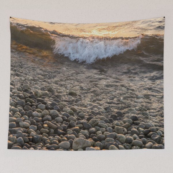 Item preview, Slow Motion Surf - Backlit Wave and Polished Pebbles designed and sold by Georgia Mizuleva.