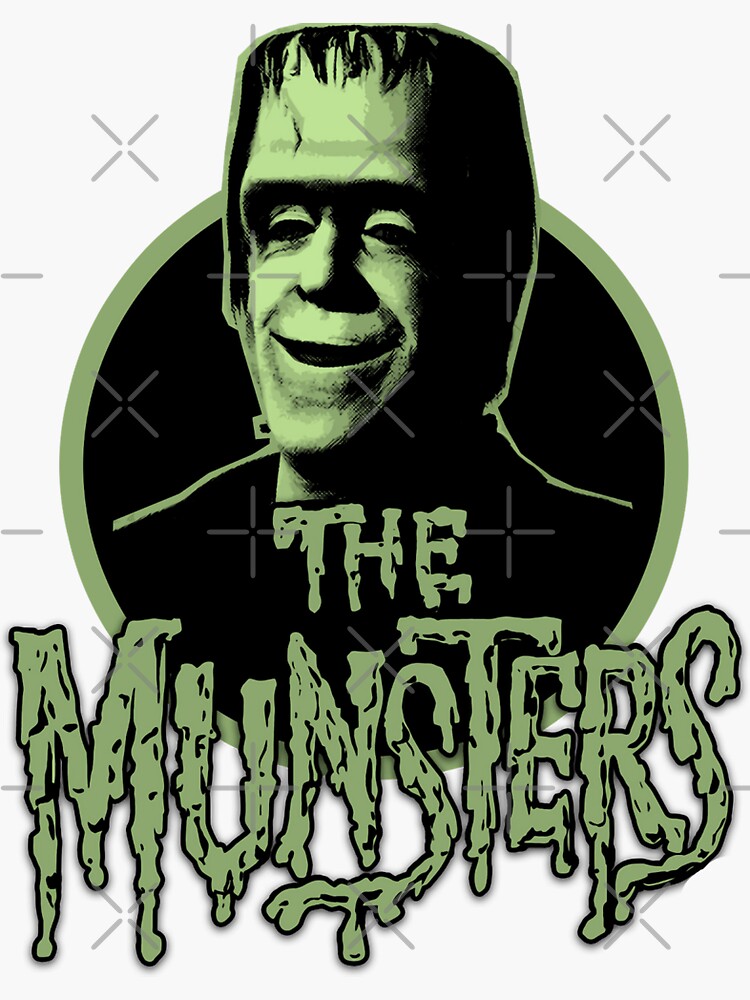 "Retro Vintage Munsters Gifts Movie Fan" Sticker for Sale by