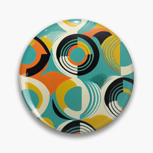 Artikelvorschau, Colorful Energetic Midcentury Modern Pattern Digital Painting entworfen und verkauft von CodeAndColors.