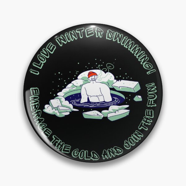 Item preview, I Love winter swimming! Embrace the cold and join the fun. designed and sold by ConradoBullhead.