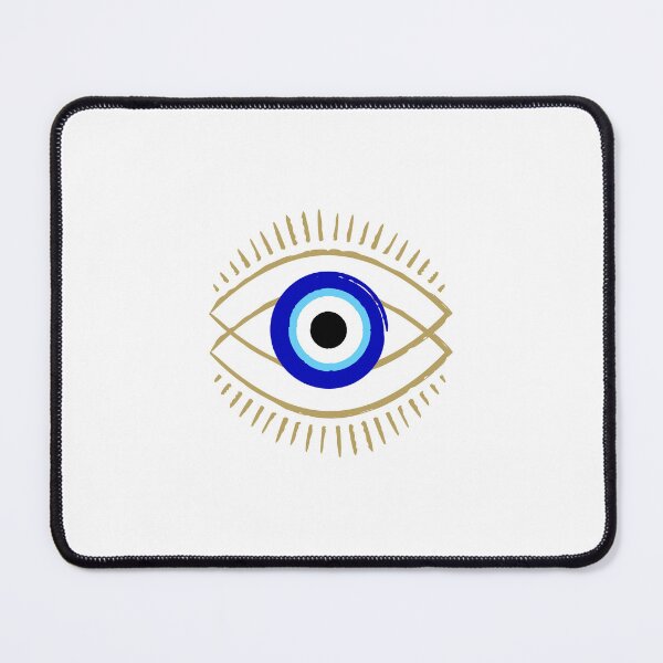 Item preview, evil eye with gold designed and sold by SageYogaRetreat.