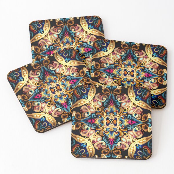 Item preview, Mystical Imagined Coarse Latin Pattern Digital Painting designed and sold by CodeAndColors.