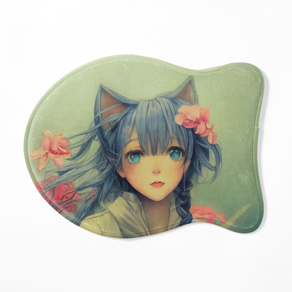 Futuristic anime CatBoy gifts for manga lovers Art Board Print