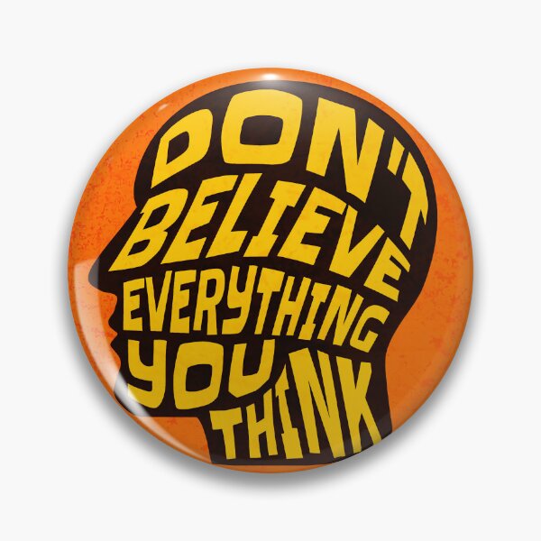 Item preview, Dont Believe Everything You Think 15 - Inspirational Quotes Typography designed and sold by Cawaiico.