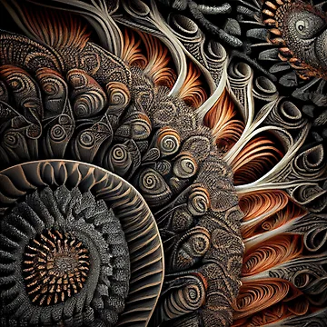 Vorschaubild zum Design Fine Natural Pattern Digital Painting von CodeAndColors