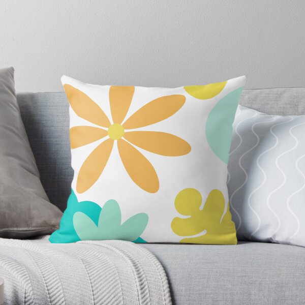 Flower Power Throw Pillow