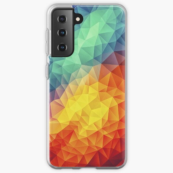 Abstract Multi Color Cubizm Painting Samsung Galaxy Soft Case
