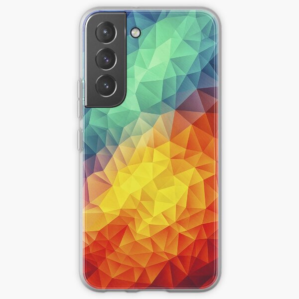 Abstract Multi Color Cubizm Painting Samsung Galaxy Soft Case
