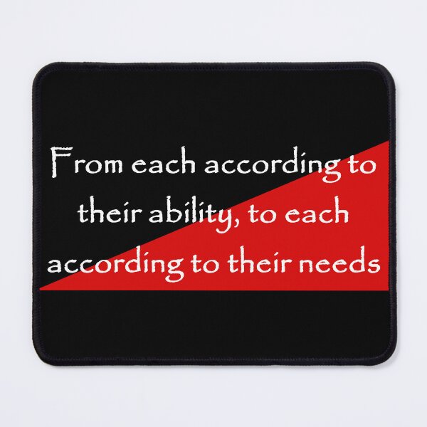 Item preview, From each according to their ability, to each according to their needs Karl Marx Quote designed and sold by Tony Cisse.