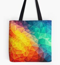 Abstract Multi Color Cubizm Painting Tote Bag