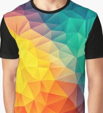 Abstract Multi Color Cubizm Painting Graphic T-Shirt