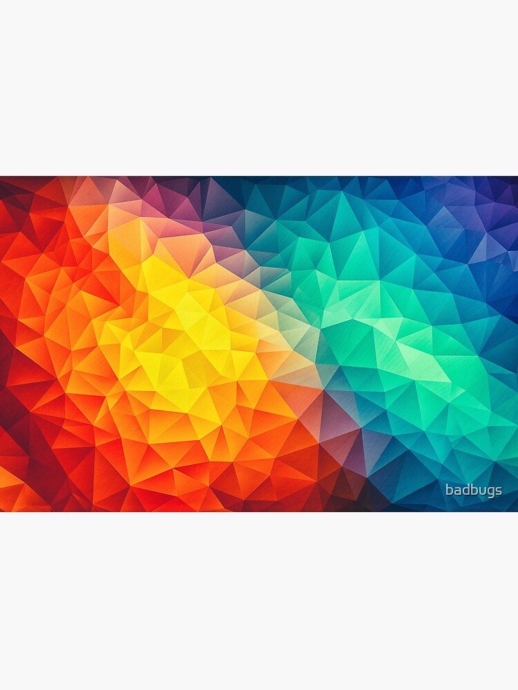 Abstract Multi Color Cubizm Painting by badbugs