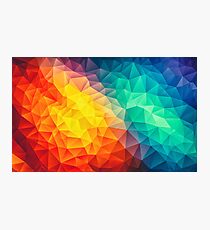 Abstract Multi Color Cubizm Painting Photographic Print