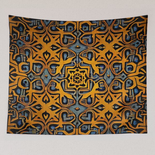 Item preview, Mystical Imagined Coarse Latin Pattern Digital Painting designed and sold by CodeAndColors.
