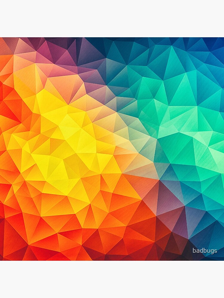 Abstract Multi Color Cubizm Painting by badbugs
