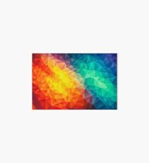 Abstract Multi Color Cubizm Painting Art Board