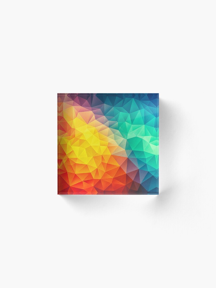 Abstract Polygon Multi Color Cubism Low Poly Triangle Pride / LGBT