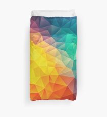 Abstract Multi Color Cubizm Painting Duvet Cover