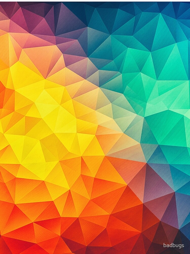 Abstract Multi Color Cubizm Painting by badbugs