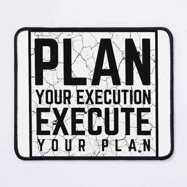 Item preview, Plan Your Execution Execute Your Plan white distressed  designed and sold by KingsManKind.