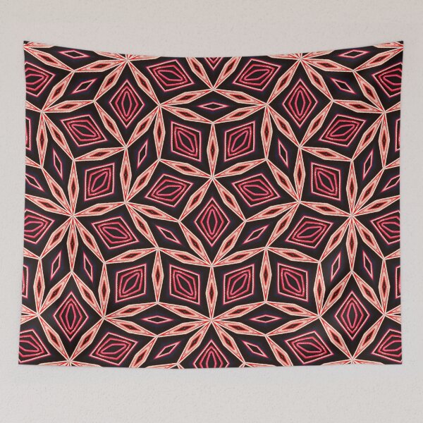 Item preview, Pink Brown and White Penrose Seamless Pattern Print designed and sold by protegra.