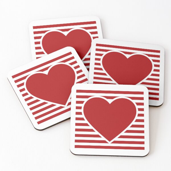 Item preview, Red heart on lines designed and sold by dand1892.