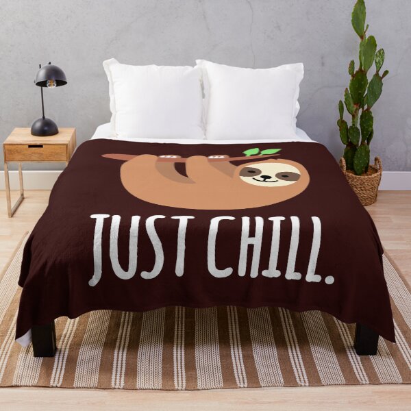 Item preview, Just Chill Lazy Sloth - Funny Sloth Quotes designed and sold by EnzoVectorism.