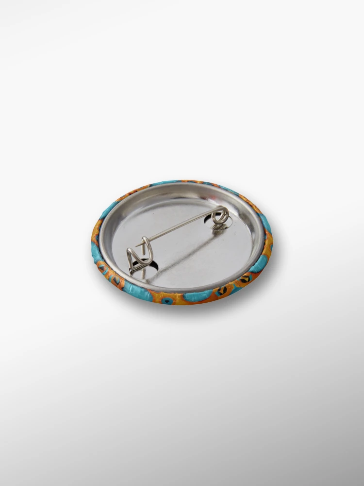 Thumbnail 2 von 3, Button, Fine Energetic Moroccan Pattern Digital Painting designt und verkauft von CodeAndColors.