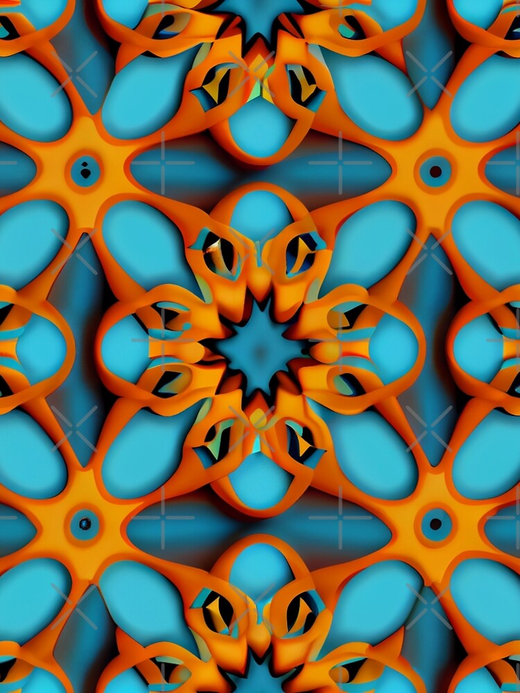 Aperçu 5 sur 5. Robe trapèze avec l'œuvre Fine Energetic Moroccan Pattern Digital Painting créée et vendue par CodeAndColors.