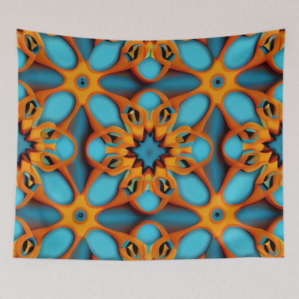 Item preview, Fine Energetic Moroccan Pattern Digital Painting designed and sold by CodeAndColors.