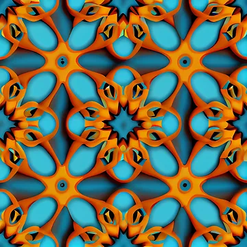 Vorschaubild zum Design Fine Energetic Moroccan Pattern Digital Painting von CodeAndColors