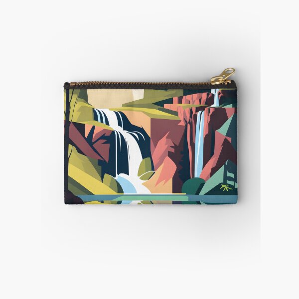 Item preview, Waterfall landscape in bright colors designed and sold by randrdesign.